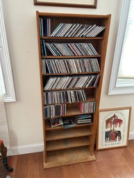 Lot 113-lot Of CDs And Shelf. 59H, 7D, 22W.