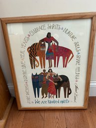 Lot 115-print. We Are Kind Spirits 17 1/2 X 22