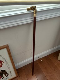 Lot 116-brass Horse Cane