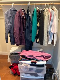 Lot 136 - Lot Of Ladies Clothes, Coats, Shirts