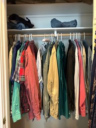 Lot 140- Mens Clothes LL Bean, Wrangler, Levis And More!  Size L-xl