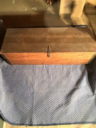 Lot 231-beautiful Storage Wooden Trunk 49 1/2L, 17 1/2D, 14H