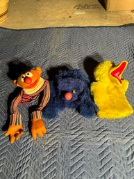 Lot 236-vintage Sesame St Puppets