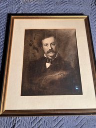 Lot 240-nicely Framed Print Of Gentleman 23 1/2 X 20