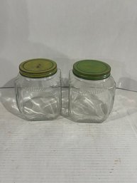 Lot 15-pair Of Vintage Kitchen Hoosier Jars