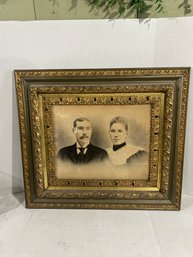 Lot 27-antique Beautifully Framed Portrait. 32x28 1/2