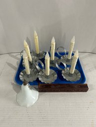 Lot 56-7 Battery Operated Decorative Candles Ans Snuffer