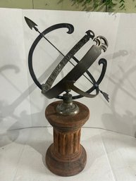 Lot 59-sundial With Stand. 32 In.