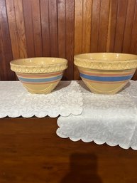 Lot 92-mcCoy Yellow Ware Mixing Bowls