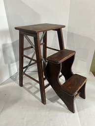 Lot 96- Fold Out Wooden Stool