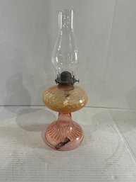 Lot 103-pink Depression Glass Oil Lamp