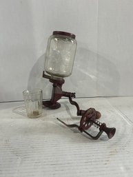 Lot 111-crystal Number 4 Coffee Grinder