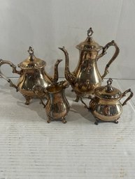 Lot 113-gorham Silver Plated Tea Set