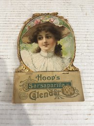 Lot 123-hoods Sarsaparilla 1894 Calendar