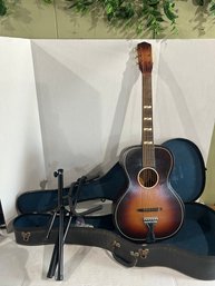 Lot 132- Acoustic Guitar With Stand
