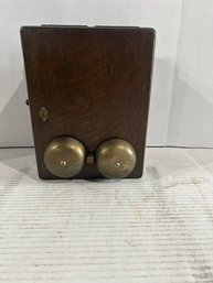 Lot 135- Oak Crank Bell Box