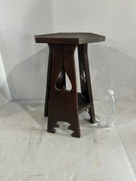 Lot 140- Wooden Heart Design Plant Stand