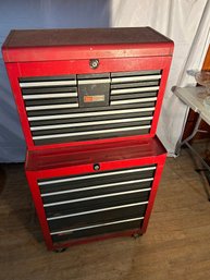 Lot 183-sears Craftsman Tool Chest And Content