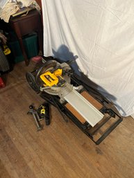 Lot 193- DeWalt 12in Compound Miter Saw With Kickstand