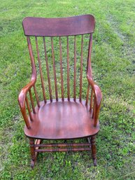 Lot 208-s Bent And Bros Inc 1867 Gardner Ma Rocking Chair
