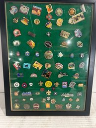 Lot 3- Framed Lot Of Pins