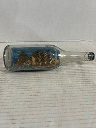 Lot 22- Vintage Intricate Ship In A Bottle.