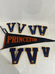 Lot 28- Vintage Princeton Pennant And Other Varsity Letters