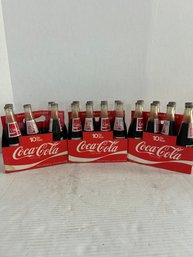 Lot 30- Three Full Six Packs Of Coca Cola 1980 Olympic Lake Placid Coke Bottles.