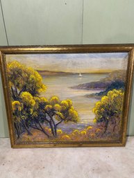 Lot 37- Well Done Oil On Canvas. Great Color. 33 By 28.