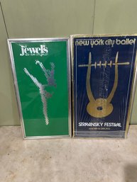 Lot 38- Pair Of New York City Ballet Posters. One Is Framed One Is Not
