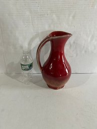Lot 73- Red Stoneline Pitcher