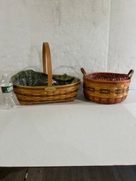Lot 87- 2 Large Longaberger Baskets. One Is Hospitality Basket
