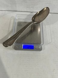 Lot 91- Pair Of Sterling Spoons. 120 Grams