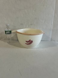 Lot 101- Taos Chili Pepper Craft Pottery Mixing Bowl