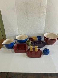 Lot 108- 13 Pieces Of Longaberger Pottery