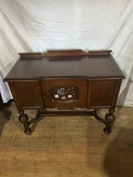 Lot 114- Antique Buffet With Newer White Painted Design