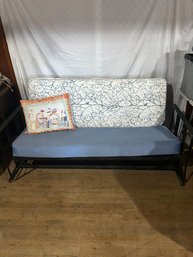 Lot 123- Antique  Metal Rocking Couch. Great For A Porch Or Sunroom