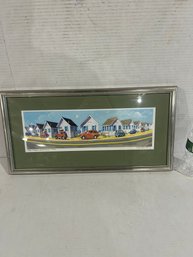 Lot 135- Robert Edward Kennedy Signed And Numbered Print Of Beach Cottages 22x11