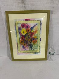 Lot 137- Framed Signed And Numbered Print Welcome To My Garden. Signed M. Harrington 16 1/2x 21 1/2