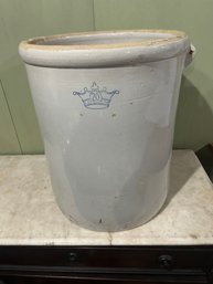 Lot 139- Large 20 Gallon Crock Has Chips But No Cracks