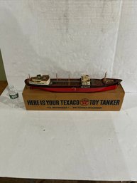 Lot 144- SS Texaco North Dakota Toy Tanker With Box