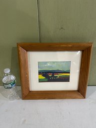 Lot 183- Framed Watercolor. 15x12