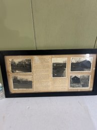 Lot 188- Framed Pittsford VT Covered Bridge History