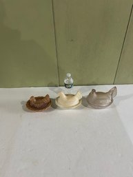 Lot 199- Three Large Nested Hens