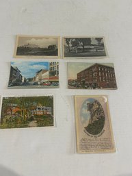 Lot 212- Lot Of Six Vermont And New Hampshire Post Cards. From Rutland, Porter Hospital And NH