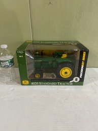 Lot 220- John Deere 4020 Standard Tractor Precision Key Series 6 Toy. New In Box!