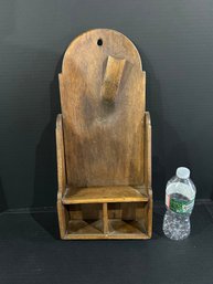Lot 240- Antique Wall Mounted Display Piece.  Believed To Be From An Old Cobblers Bench