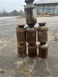 Lot 261- Lot Of Seven Milk Cans