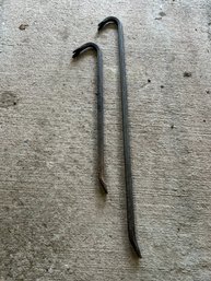 Lot 265- Pair Of Metal Crow Bars