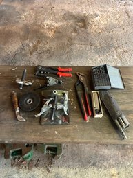 Lot 281- Assorted Hand Tools, Drill Index Set, Gear Puller, Riveters And More
